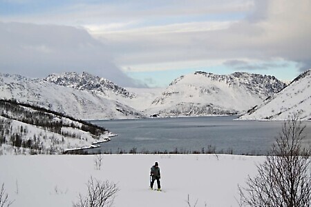 Scialpinismo primaverile a Bergsfjord