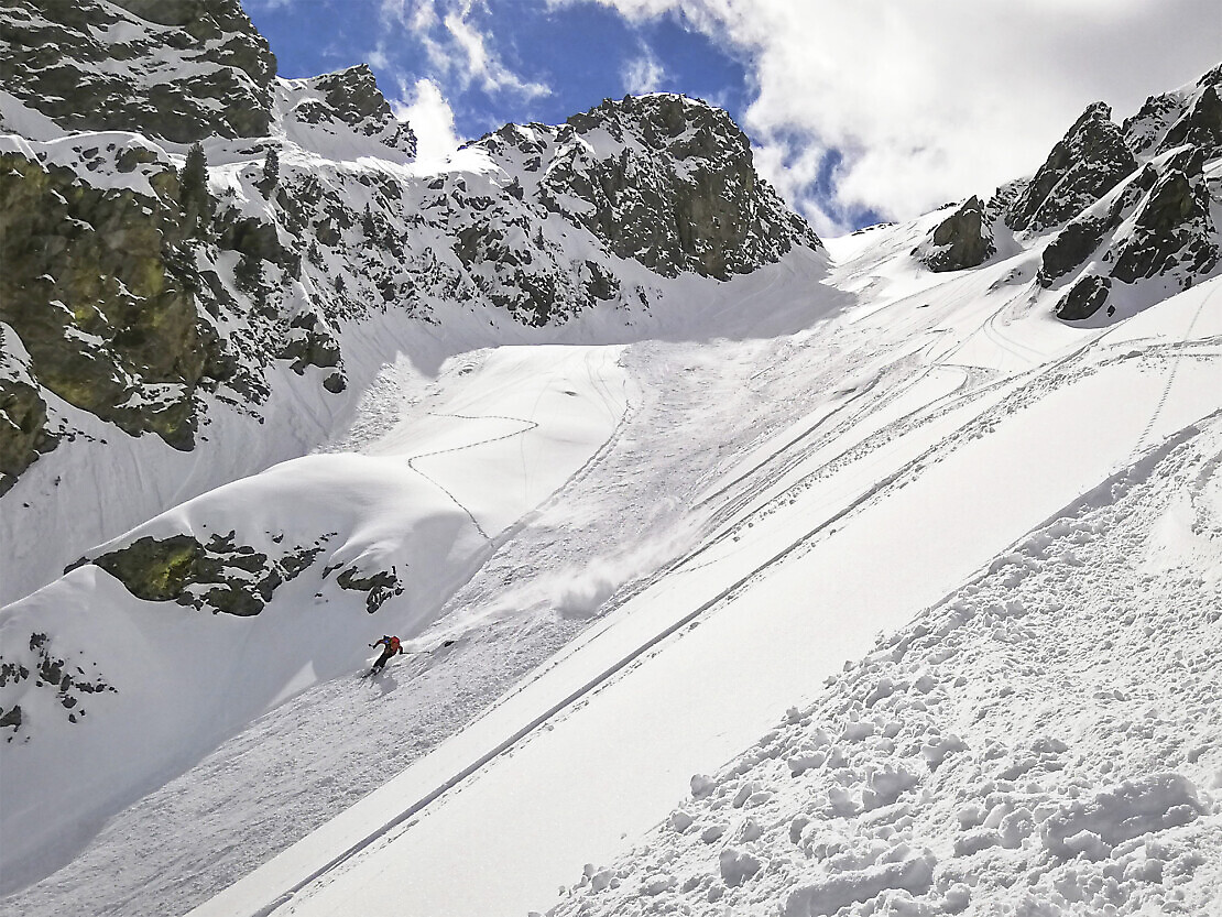 Sci ripido sui Tremila della Valle Stura