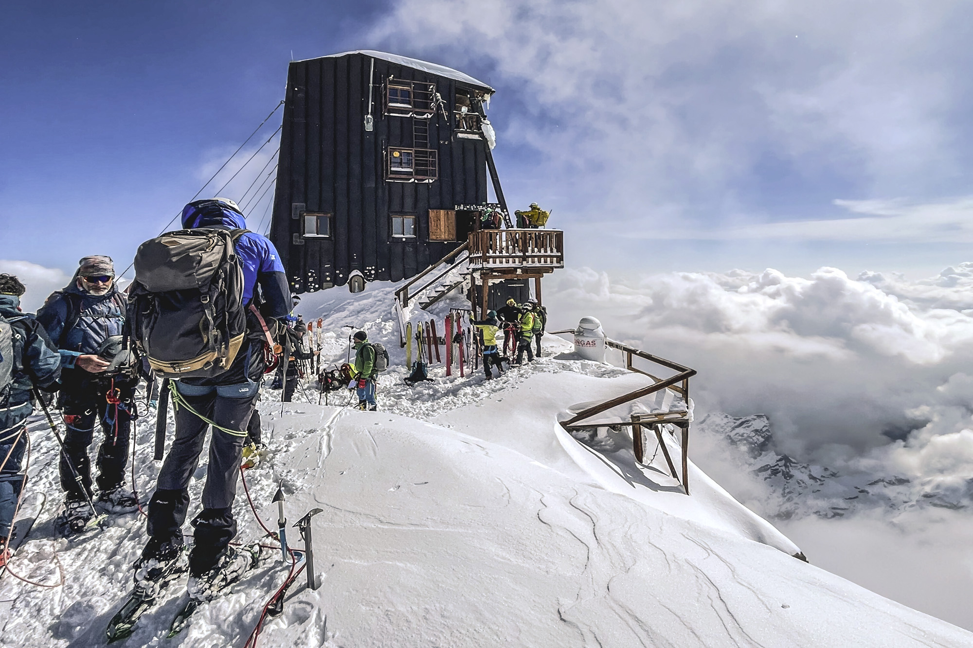 Con gli sci alla Capanna Margherita, il rifugio più alto d'Europa