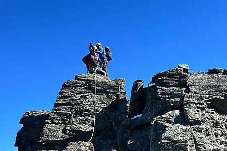 Visolotto Cresta Sud Est e traversata delle tre Punte